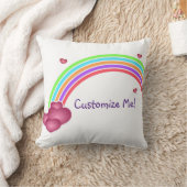 カスタマイズ虹の枕 クッション (ブランケット)