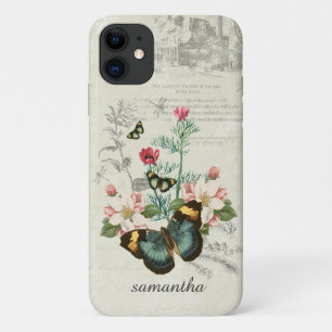 カスタマイズ蝶の花 iPhone 11 ケース