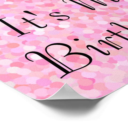 カスタマイズ蝶誕生日ポスター ポスター (角)