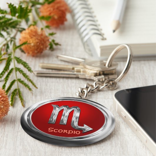カスタマイズ蠍座〔占星術の〕十二宮図 キーホルダー (側面)