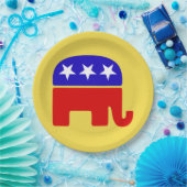 カスタマイズ西エレファントパーティープレート ペーパープレート (パーティー)