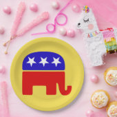 カスタマイズ西エレファントパーティープレート ペーパープレート (パーティー)