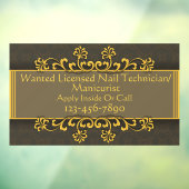 カスタマイズ要免許ネイリスト/マニクリ ウィンドウサイン (シート3)