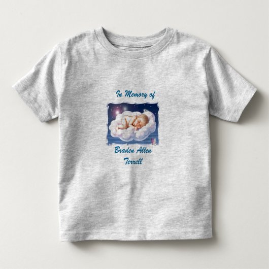カスタマイズ記憶BradenアレンTerrell - トドラーTシャツ (正面)