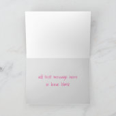 カスタマイズ誕生日カード – 犬が列に並んで座る カード (内部)