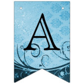 カスタマイズ誕生日 – デコレーションブルー バンティングフラッグ (第2の旗)