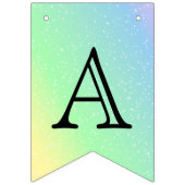 カスタマイズ誕生日 – パステルレインボー バンティングフラッグ (第2の旗)