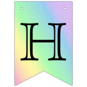 カスタマイズ誕生日 – パステルレインボー バンティングフラッグ (第1の旗)