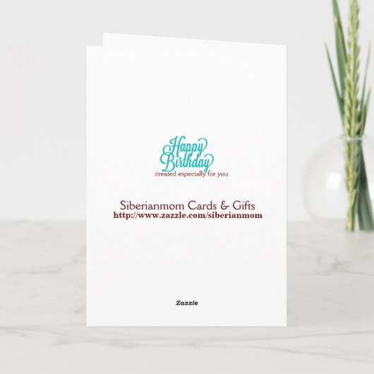 カスタマイズ誕生1年のワインをテーマにした誕生日カード カード (裏面)