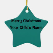 カスタマイズ象のオーナメント セラミックオーナメント (裏面)