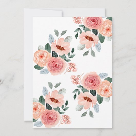 カスタマイズ賛美可能なメッセージ付きイースターカード 案内状 (裏面)