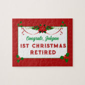 カスタマイズ贈!退職クリスマスパズル ジグソーパズル (横)