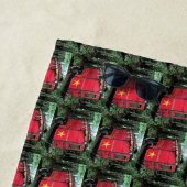 カスタマイズ赤いジプシーの小さいキャラバン ビーチタオル (インサイチュ)