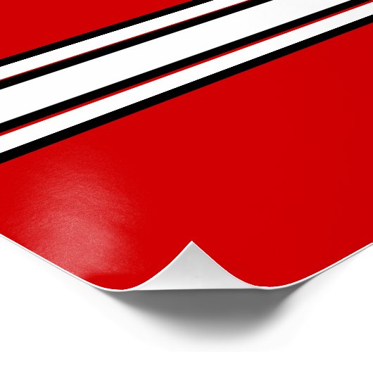 カスタマイズ赤と白可能なクラス懇親会ポスター ポスター (コーナー)