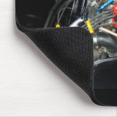 カスタマイズ車のエンジン マウスパッド (コーナー)