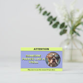 カスタマイズ車の様に停おもしろい停 コーリングカード (スタンド正面)