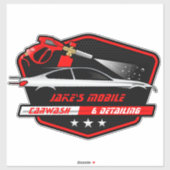 カスタマイズ車洗式詳細工事業 シール (シート)