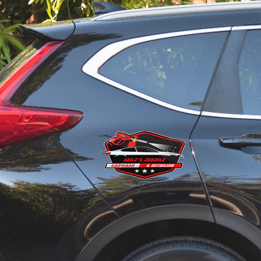 カスタマイズ車洗式詳細工事業 シール (車体側面)