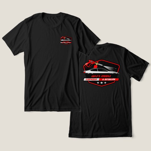 カスタマイズ車洗式詳細工事業 トライブレンドTシャツ (デザイン正面&裏面)