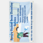 カスタマイズ車道のスノーショベル 横断幕 (縦)