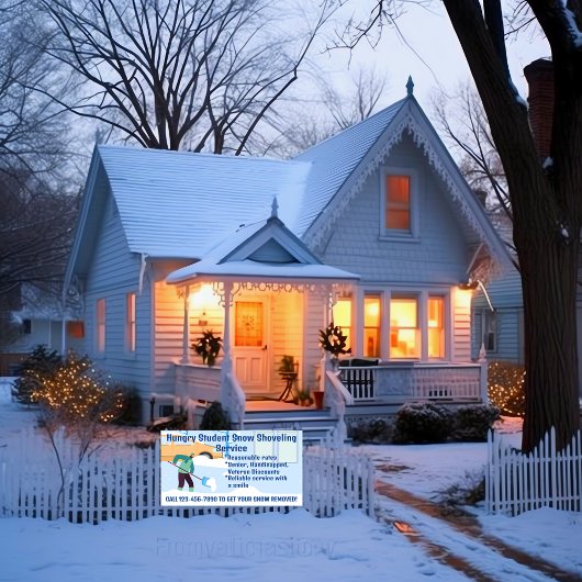 カスタマイズ車道のスノーショベル 横断幕