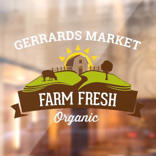 カスタマイズ農場新オーガニック小事業 ウィンドウサイン (シート2)