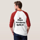 カスタマイズ速いスクーターの規則のTシャツ- Tシャツ (裏面フル)