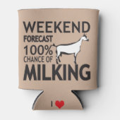 カスタマイズ週末の予測ミルキング・オベルハスリヤギ 缶クーラー (正面)