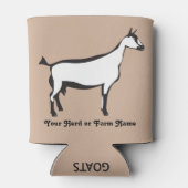 カスタマイズ週末の予測ミルキング・オベルハスリヤギ 缶クーラー (裏面)