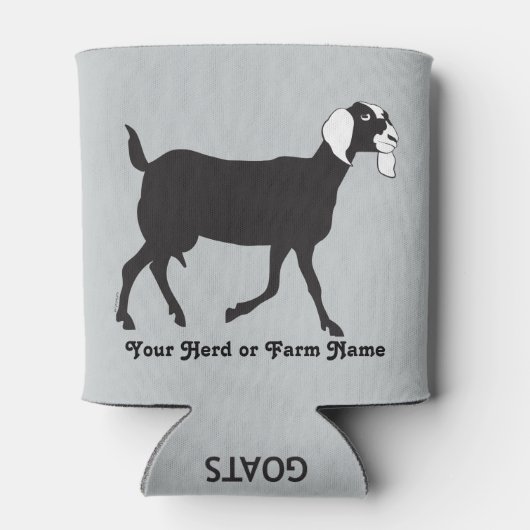 カスタマイズ週末の予測ミルクヌビヤギ 缶クーラー (裏面)