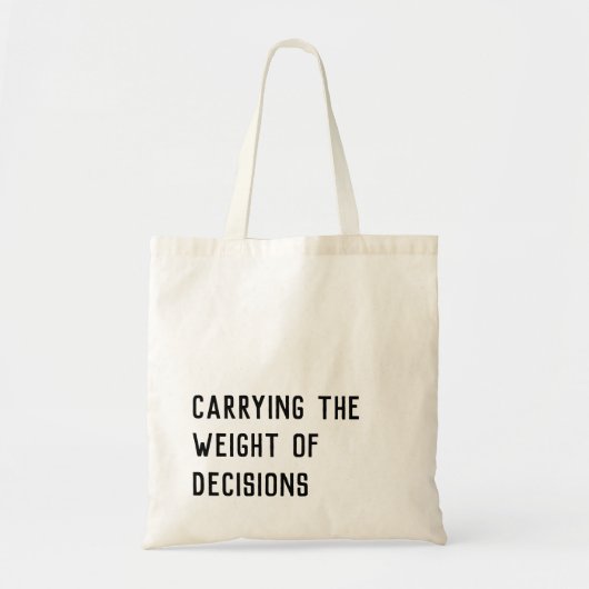 カスタマイズ運可能な重量タイポグラフィ トートバッグ (正面)