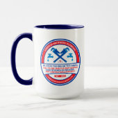 カスタマイズ配管工事請負業者の窓 マグカップ (左)