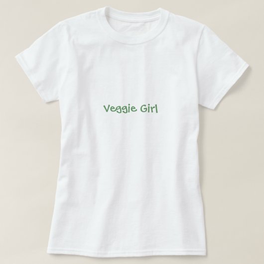 カスタマイズ野菜の女の子- Tシャツ (デザイン正面)