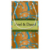 カスタマイズ金ゴールドジャスミンフラッパースタイル スモールペーパーバッグ (裏面)