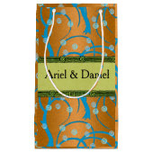 カスタマイズ金ゴールドジャスミンフラッパースタイル スモールペーパーバッグ (正面)