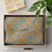 カスタマイズ金ゴールドジャスミンフラッパースタイル 薄葉紙 (ギフト)