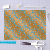 カスタマイズ金ゴールドジャスミンフラッパースタイル 薄葉紙 (クラフト)