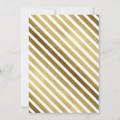 カスタマイズ金ゴールドホワイトカレッジ幹パーティー招待状 招待状 (裏面)