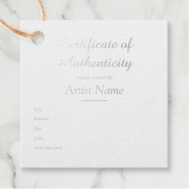 カスタマイズ金ゴールド真正性証明書 フェイバータグ