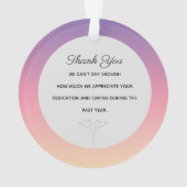 カスタマイズ金髪ナース オーナメント (裏面)