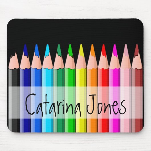 カスタマイズ鉛筆- マウスパッド (正面)