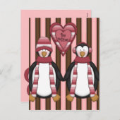 カスタマイズ鉱山のペンギンが-あって下さい シーズンポストカード (正面/裏面)