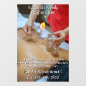 カスタマイズ鍼治療セラピー事業2 ウィンドウサイン (シート)