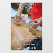 カスタマイズ鍼灸カッピング療法ビジネス2 ウィンドウサイン (シート)