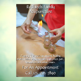 カスタマイズ鍼灸カッピング療法ビジネス2 ウィンドウサイン