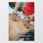 カスタマイズ鍼灸カッピング療法ビジネス2 ウィンドウサイン (シート)