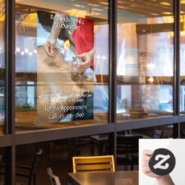 カスタマイズ鍼灸カッピング療法ビジネス2 ウィンドウサイン