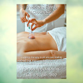 カスタマイズ鍼灸カッピング療法ビジネス3 ウィンドウサイン (シート3)