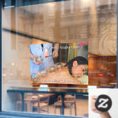 カスタマイズ鍼灸カッピング療法ビジネス4 ウィンドウサイン (カフェ窓)