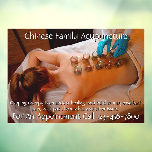 カスタマイズ鍼灸カッピング療法ビジネス5 ウィンドウサイン (シート3)